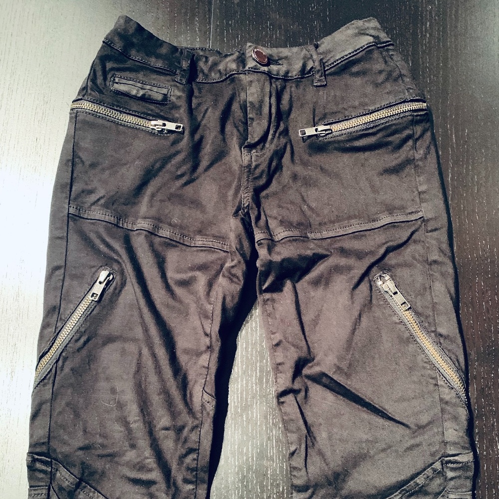 BLANKNYC Denim Twill Zip Pocket Skinny Pants